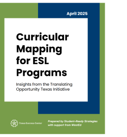 Curricular Mapping for ESL Programs