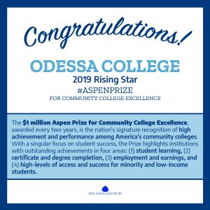 Odessa College Named “Rising Star” By National Aspen Prize | Texas ...